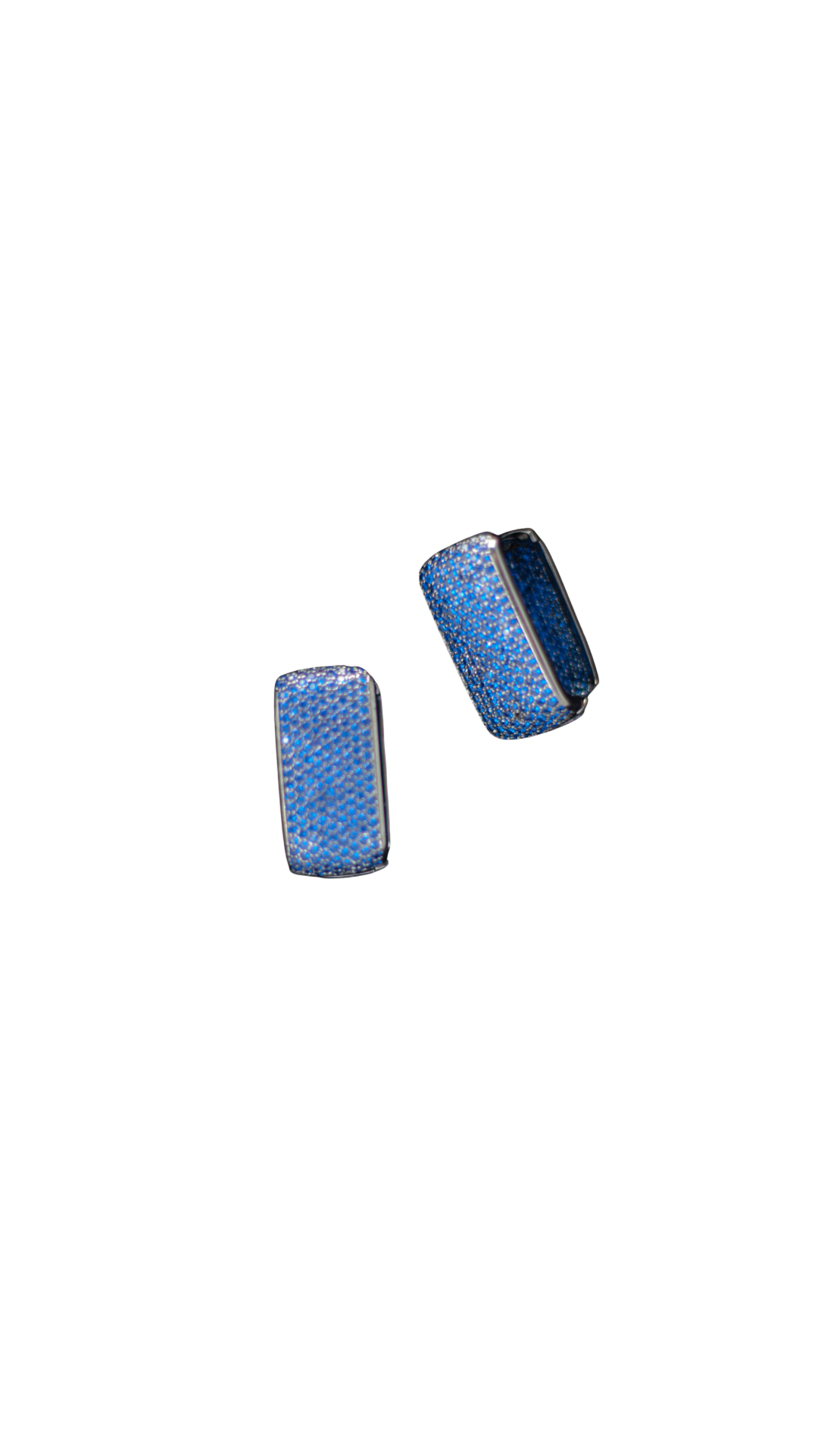 Blue Pave Studs